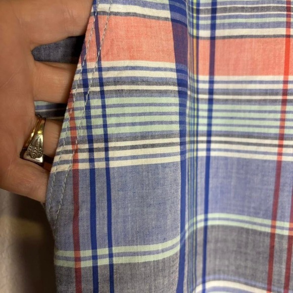 U.S. Polo Assn. Men's Blue Plaid Shorts, Golf - Picture 3 of 8